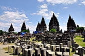 Prambanan - Candi Lara Jonggrang, overview of the temple complex 